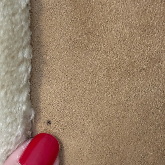 Vintage 90s Jones New York Faux Shearling Toggle Coat Penny Lane Boho Y2K Sherpa - Picture 13 of 13